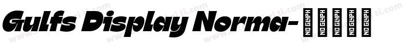 Gulfs Display Norma字体转换